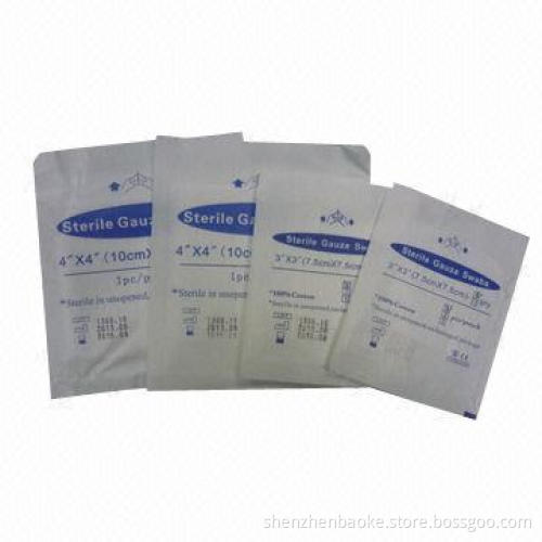 Medical Sterile Gauze Swabs, Various Sizes are Available